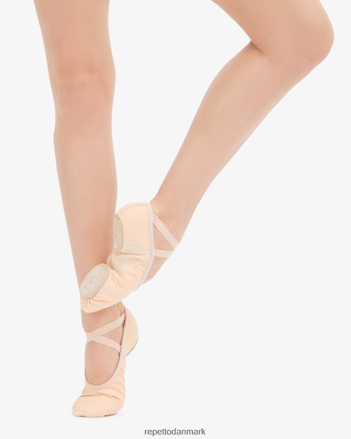 Repetto professionelle bløde balletsko med splitsål Kvinder ferskenagtig laks fodtøj FH8P2B596