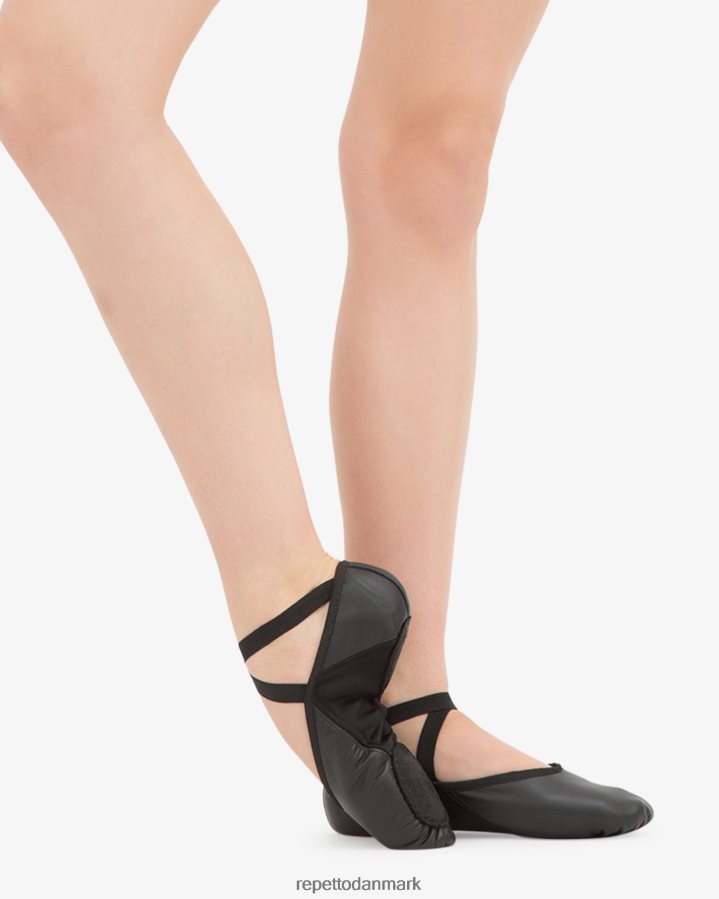 Repetto professionelle bløde balletsko med splitsål Kvinder sort fodtøj FH8P2B600