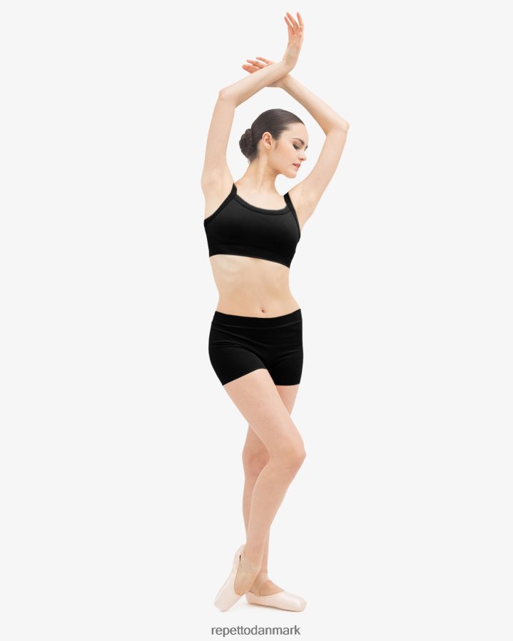 Repetto sømløs cropped top Kvinder sort tøj FH8P2B621