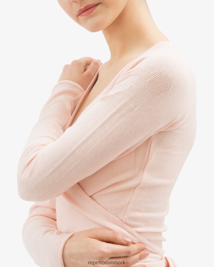 Repetto langærmet wrap-over Kvinder kronblad pink tøj FH8P2B511