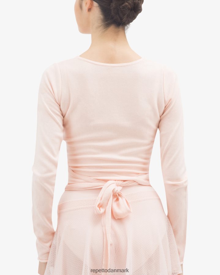 Repetto langærmet wrap-over Kvinder kronblad pink tøj FH8P2B511