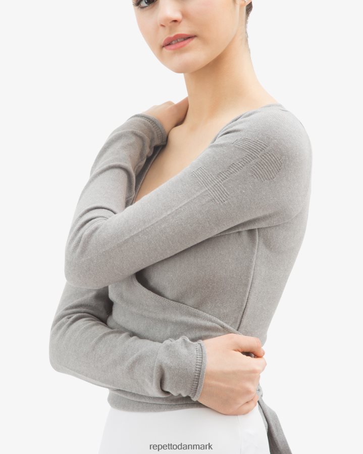 Repetto langærmet wrap-over Kvinder mus grå tøj FH8P2B512