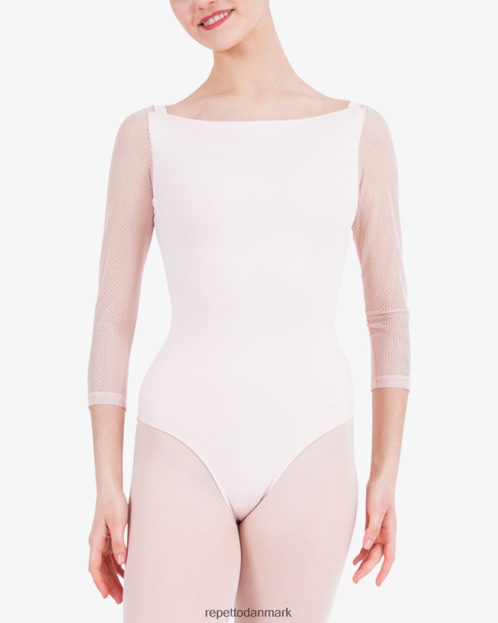 Repetto Trikot med 3/4 ærmer med blonder Kvinder kronblad pink tøj FH8P2B441