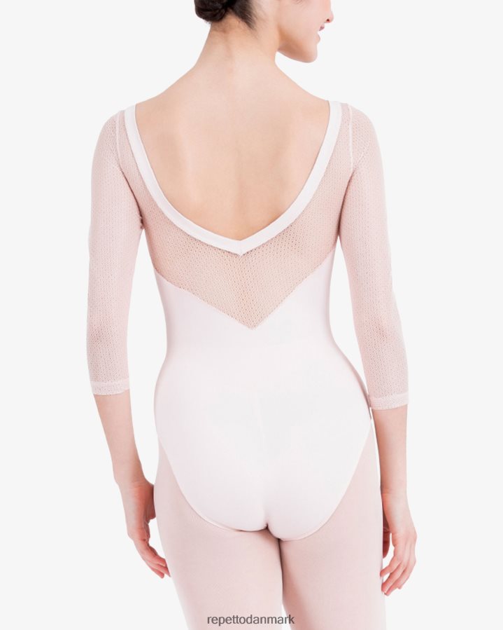 Repetto Trikot med 3/4 ærmer med blonder Kvinder kronblad pink tøj FH8P2B441