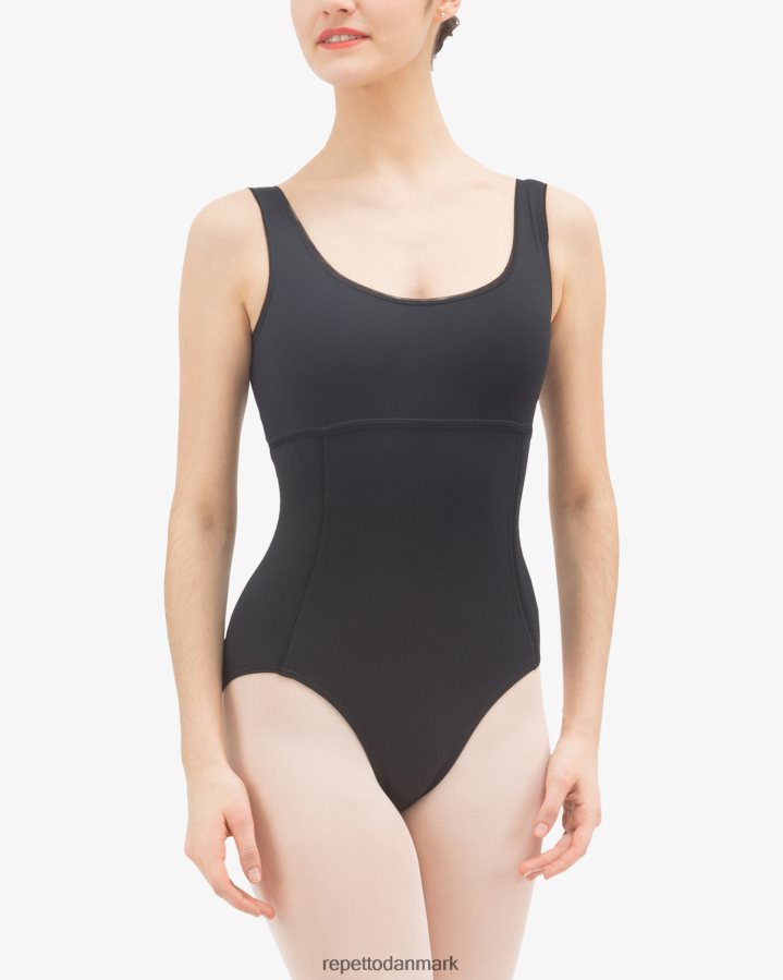 Repetto store stropper trikot Kvinder sort tøj FH8P2B479