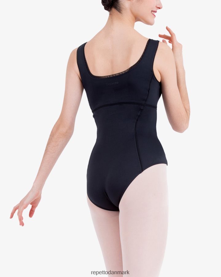 Repetto store stropper trikot Kvinder sort tøj FH8P2B479