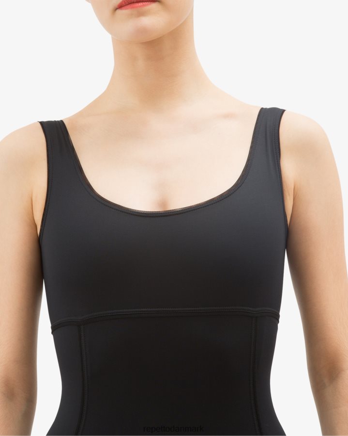 Repetto store stropper trikot Kvinder sort tøj FH8P2B479