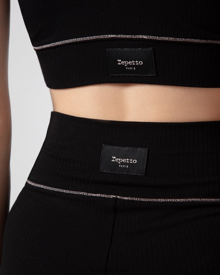 Repetto ribbede leggings Kvinder sort tøj FH8P2B301
