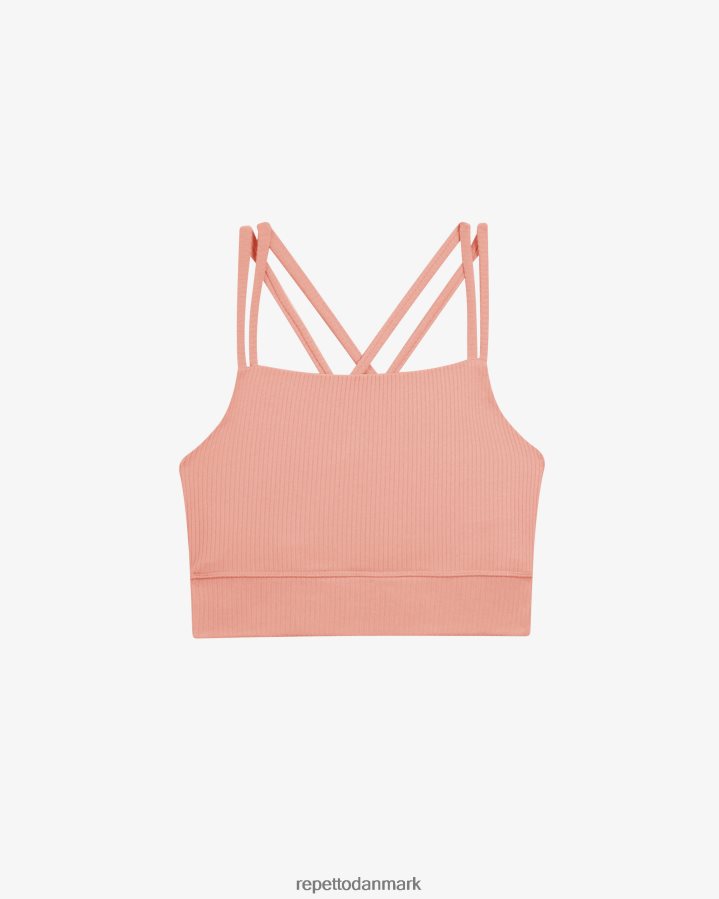 Repetto ribbet bh med tynde stropper Kvinder blush pink tøj FH8P2B299