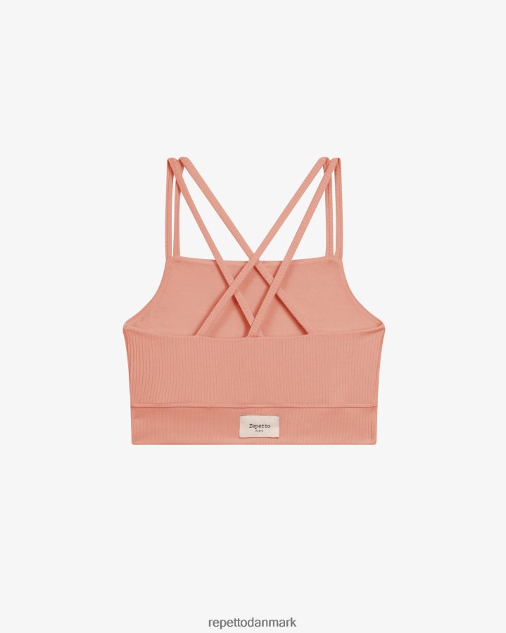 Repetto ribbet bh med tynde stropper Kvinder blush pink tøj FH8P2B299