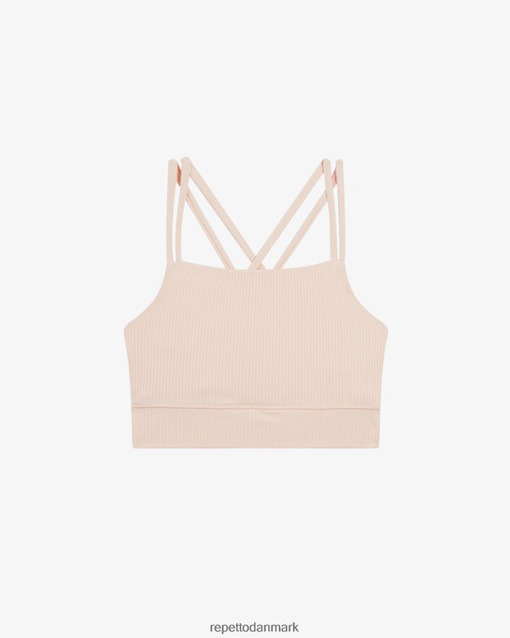 Repetto ribbet bh med tynde stropper Kvinder kronblad pink tøj FH8P2B304