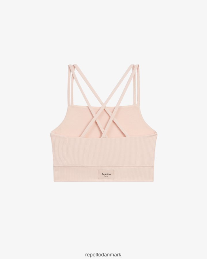 Repetto ribbet bh med tynde stropper Kvinder kronblad pink tøj FH8P2B304