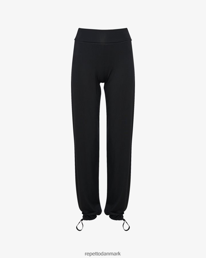 Repetto viskose jazzbukser med fold over linningen Kvinder sort tøj FH8P2B373