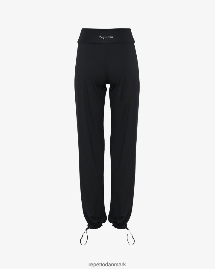 Repetto viskose jazzbukser med fold over linningen Kvinder sort tøj FH8P2B373