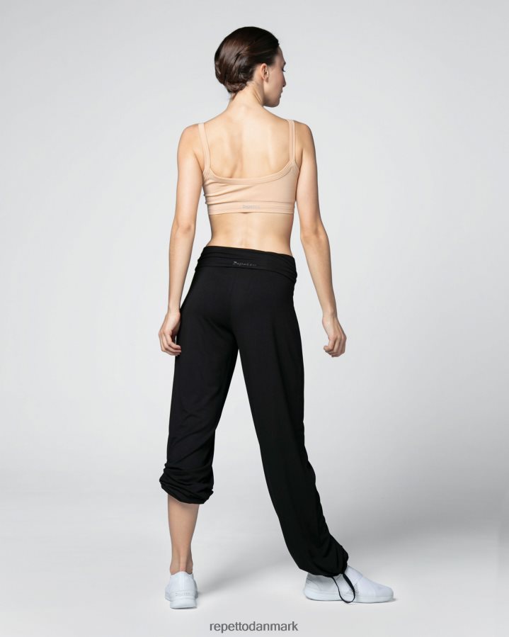 Repetto viskose jazzbukser med fold over linningen Kvinder sort tøj FH8P2B373