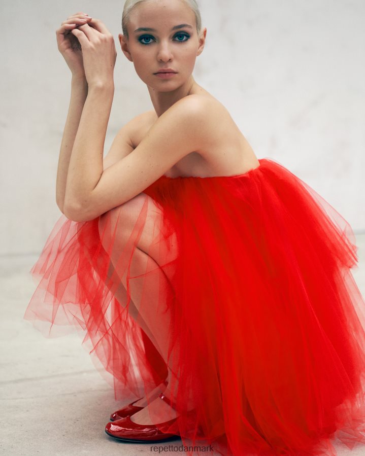 Repetto tutu nederdel Kvinder flammende rød tøj FH8P2B384