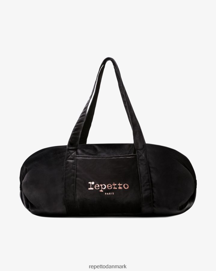 Repetto duffelpose i fløjl str. l Kvinder sort tilbehør FH8P2B416