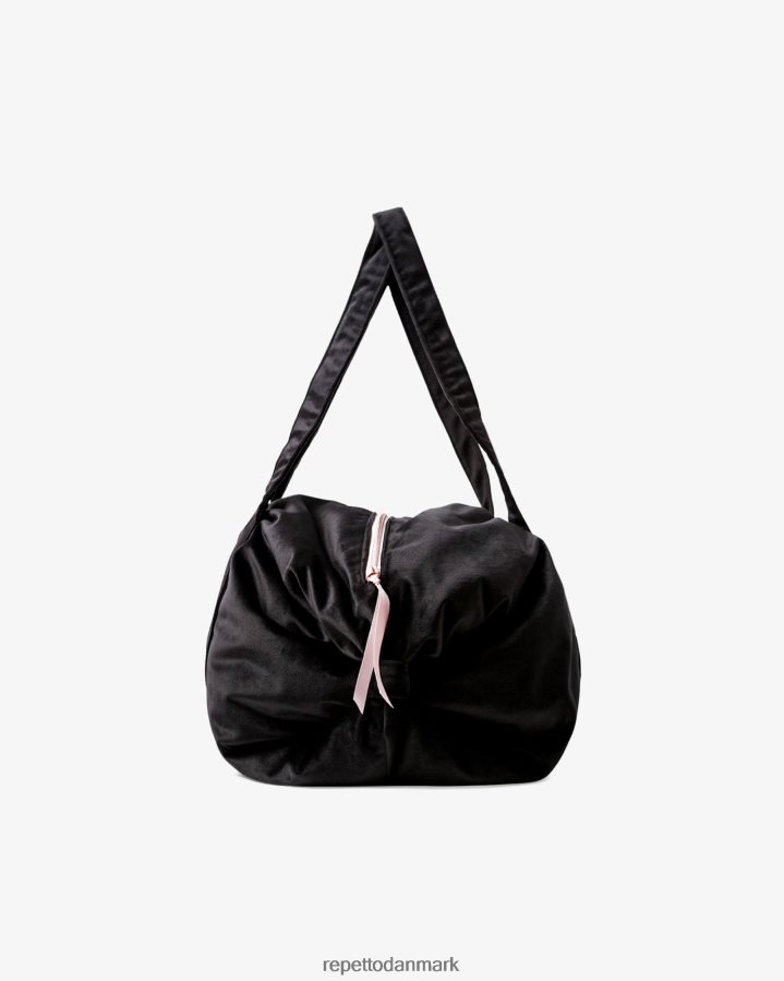 Repetto duffelpose i fløjl str. l Kvinder sort tilbehør FH8P2B416