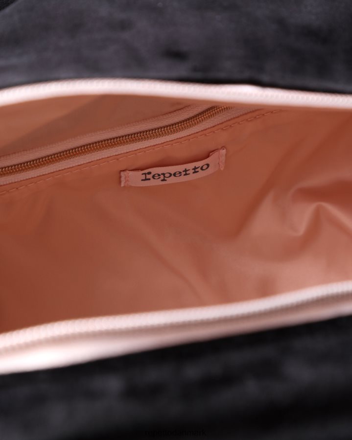 Repetto duffelpose i fløjl str. m Kvinder sort tilbehør FH8P2B408