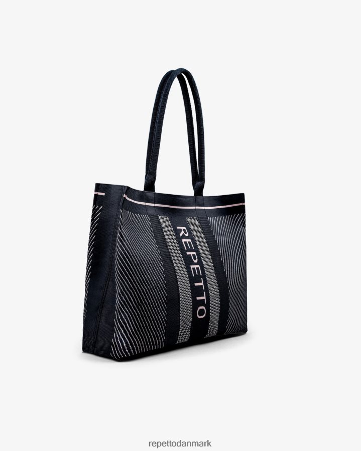 Repetto indkøbspose Kvinder sort og kronbladsrosa tilbehør FH8P2B422