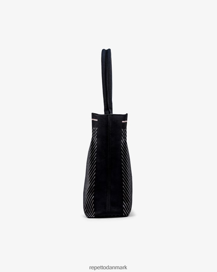 Repetto indkøbspose Kvinder sort og kronbladsrosa tilbehør FH8P2B422