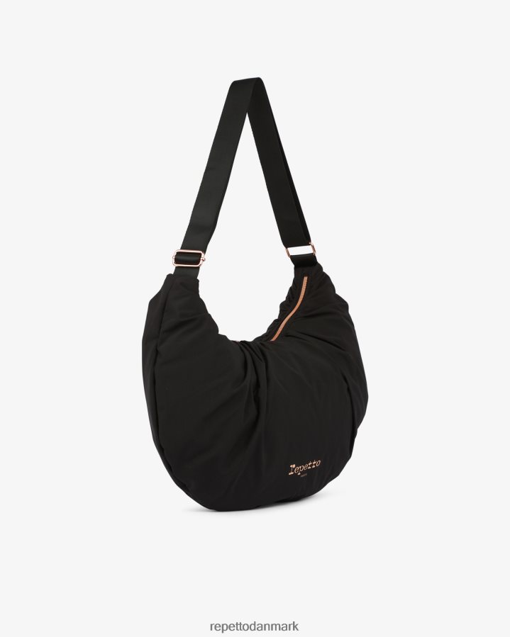 Repetto lune polstret nylon halvmåne taske Kvinder sort tilbehør FH8P2B427