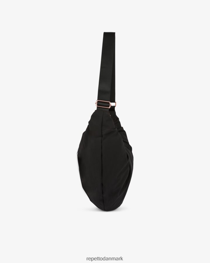 Repetto lune polstret nylon halvmåne taske Kvinder sort tilbehør FH8P2B427