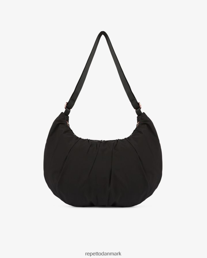 Repetto lune polstret nylon halvmåne taske Kvinder sort tilbehør FH8P2B427