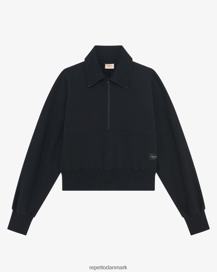 Repetto sweatshirt med halv lynlås Kvinder sort tøj FH8P2B354