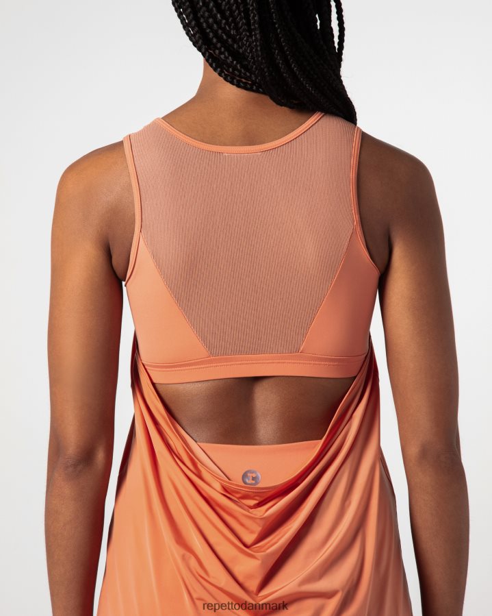 Repetto aktiv silke tank top Kvinder bronze orange tøj FH8P2B323