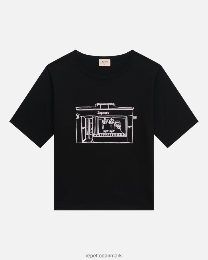 Repetto boutique t-shirt Kvinder sort tøj FH8P2B342