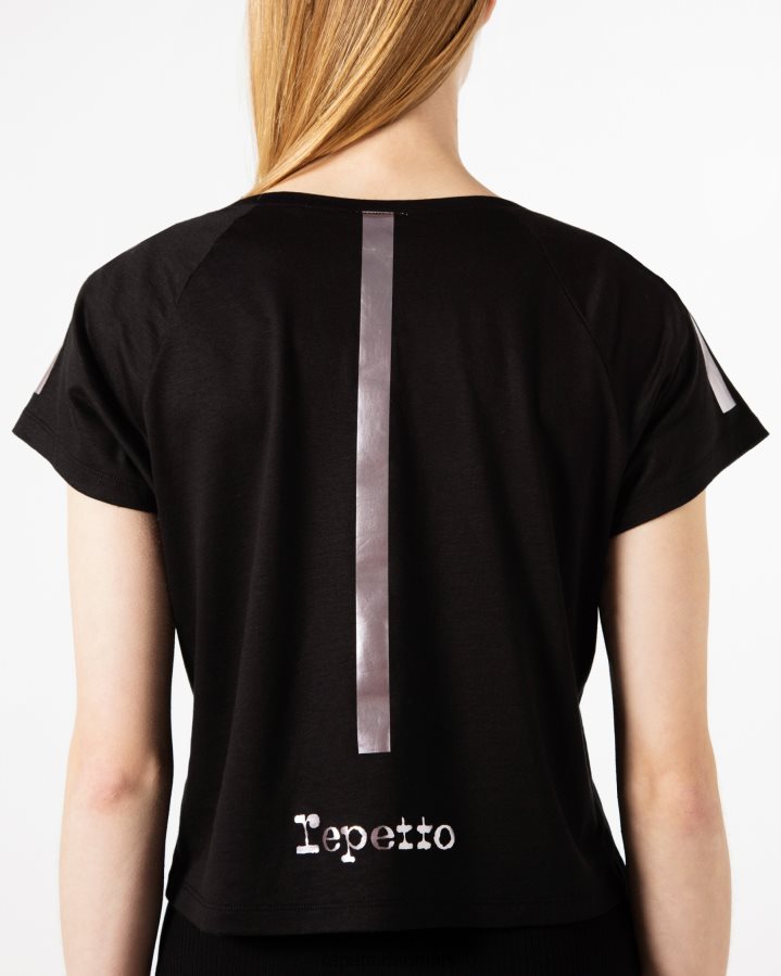 Repetto grafisk t-shirt Kvinder sort tøj FH8P2B335