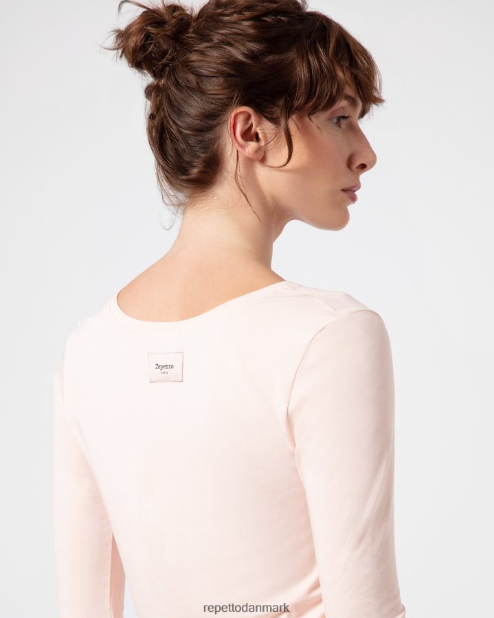 Repetto langærmet top Kvinder kronblad pink tøj FH8P2B327