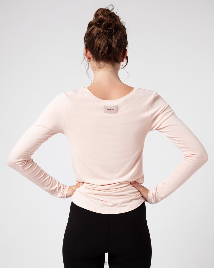 Repetto langærmet top Kvinder kronblad pink tøj FH8P2B327