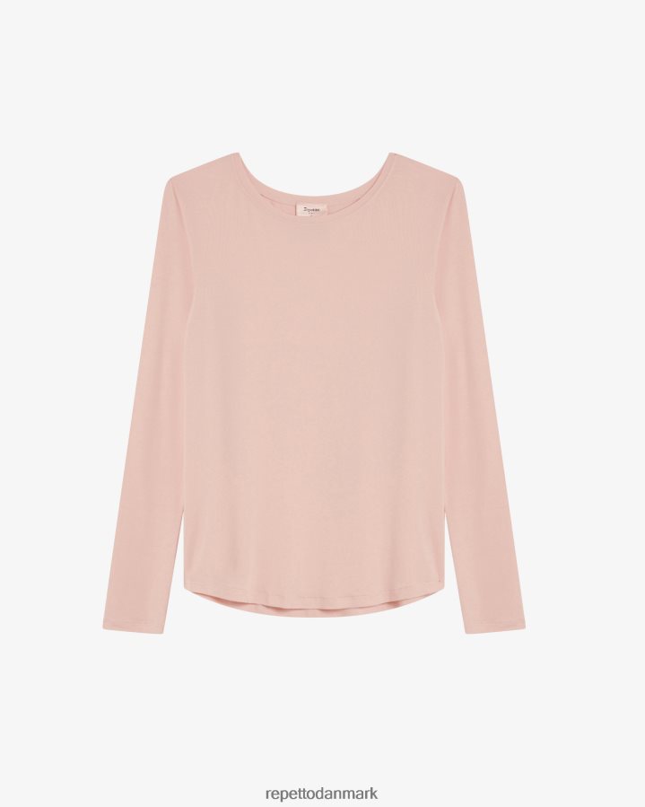 Repetto langærmet top Kvinder kronblad pink tøj FH8P2B327