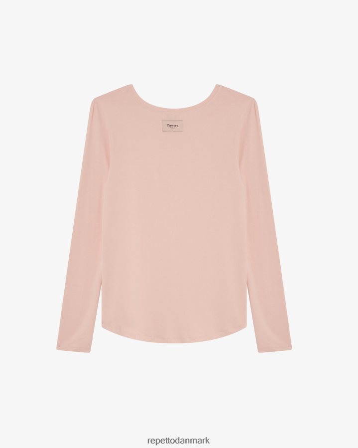 Repetto langærmet top Kvinder kronblad pink tøj FH8P2B327
