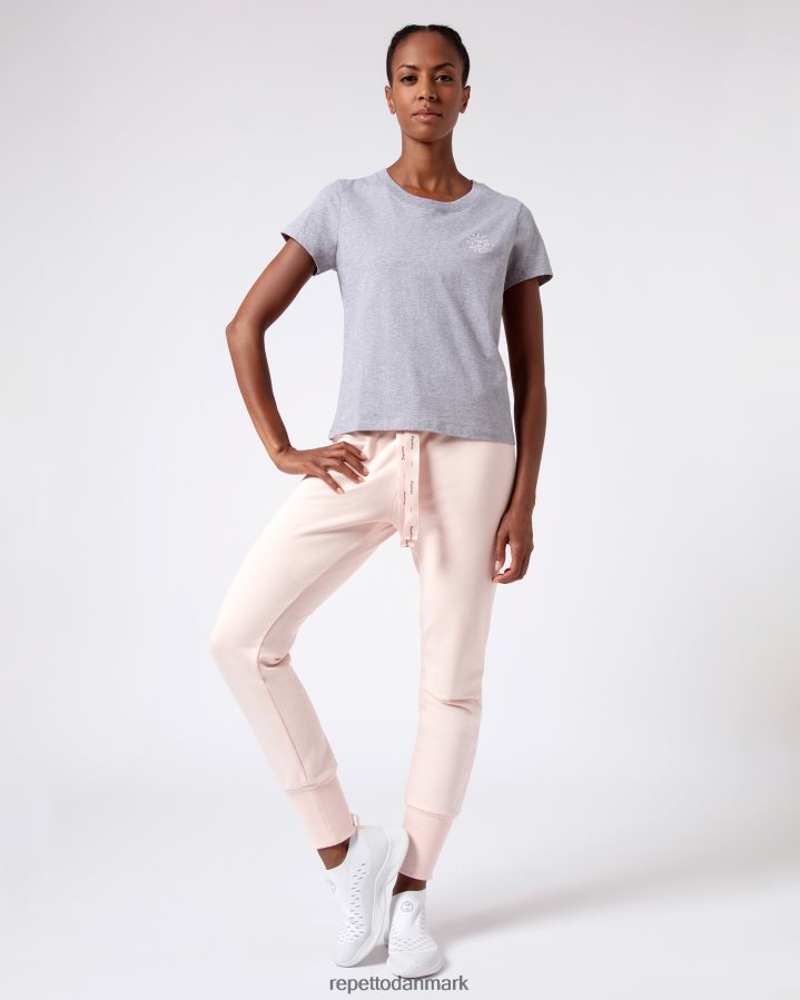 Repetto r logo t-shirt Kvinder meleret lysegrå tøj FH8P2B316