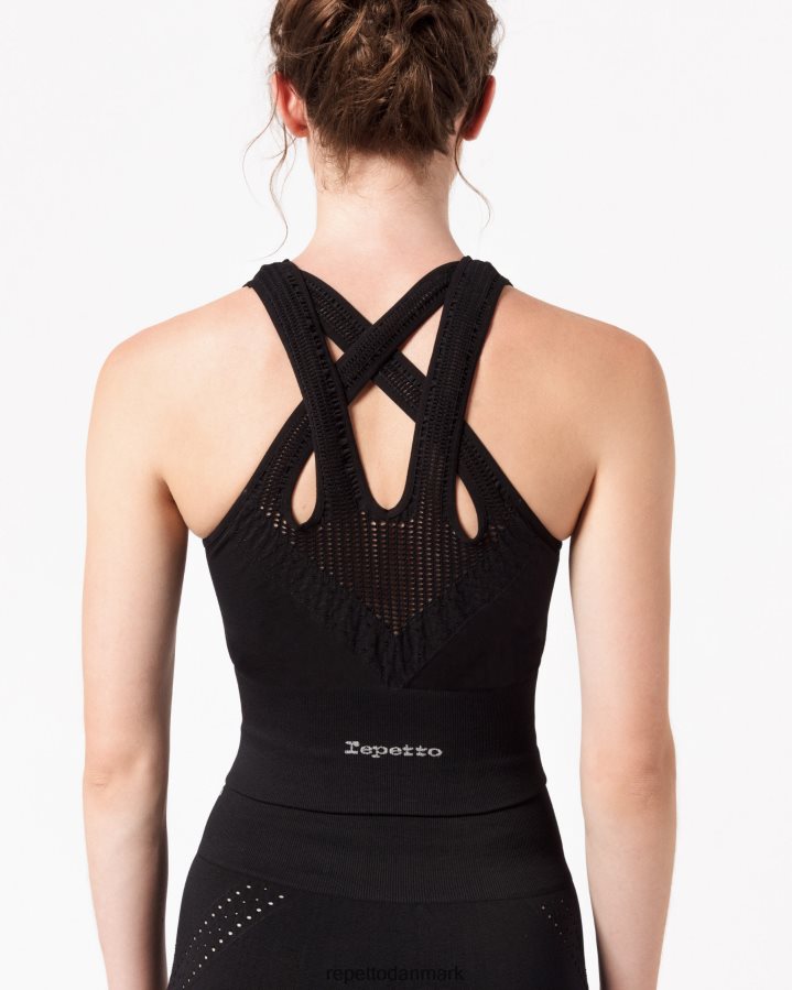 Repetto sømløs tanktop Kvinder sort tøj FH8P2B325