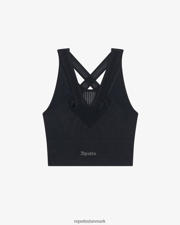 Repetto sømløs tanktop Kvinder sort tøj FH8P2B325