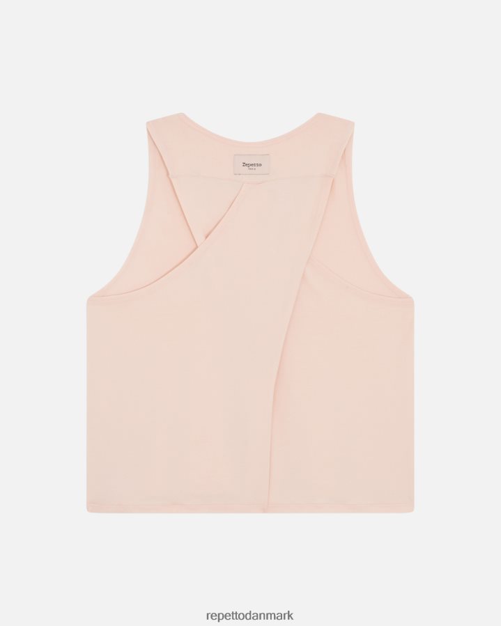 Repetto studio draperet tanktop Kvinder kronblad pink tøj FH8P2B329