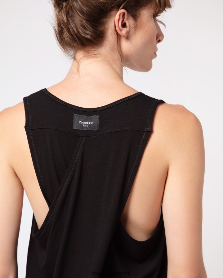 Repetto studio draperet tanktop Kvinder sort tøj FH8P2B339