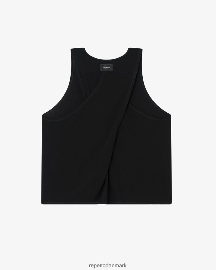 Repetto studio draperet tanktop Kvinder sort tøj FH8P2B339