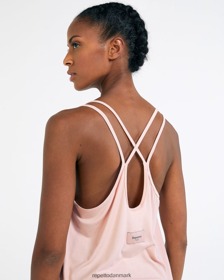 Repetto studio tanktop med tynde stropper Kvinder kronblad pink tøj FH8P2B326