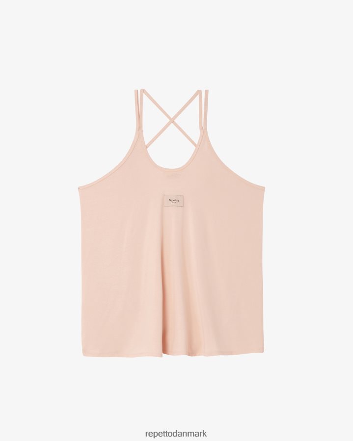 Repetto studio tanktop med tynde stropper Kvinder kronblad pink tøj FH8P2B326