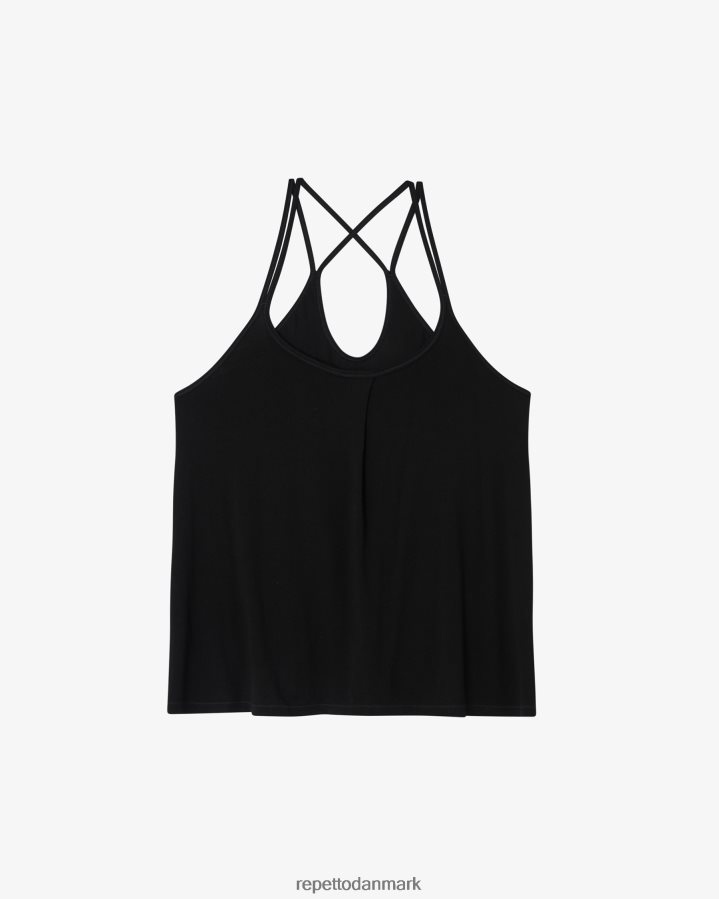 Repetto studio tanktop med tynde stropper Kvinder sort tøj FH8P2B338