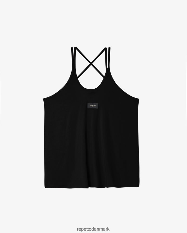 Repetto studio tanktop med tynde stropper Kvinder sort tøj FH8P2B338