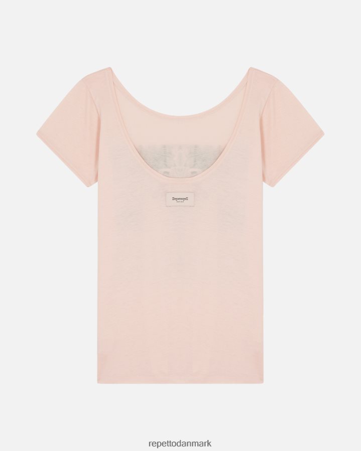 Repetto urban ballet t-shirt Kvinder nøgen pink tøj FH8P2B346