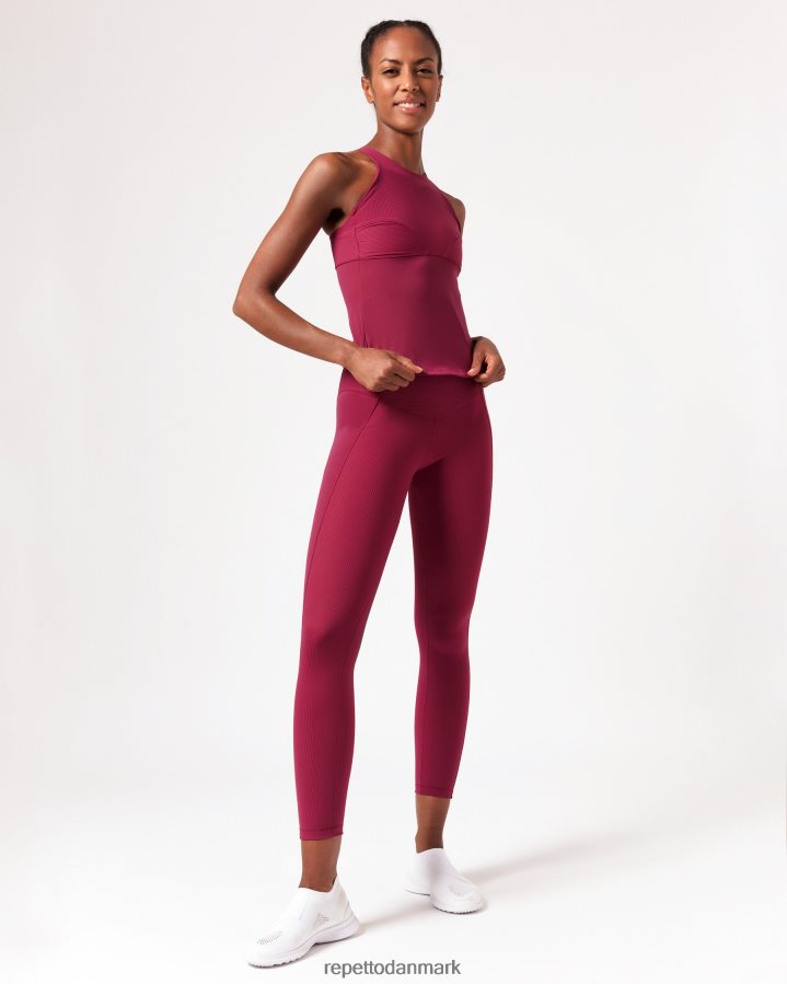 Repetto øve tank top Kvinder bordeaux rød tøj FH8P2B319