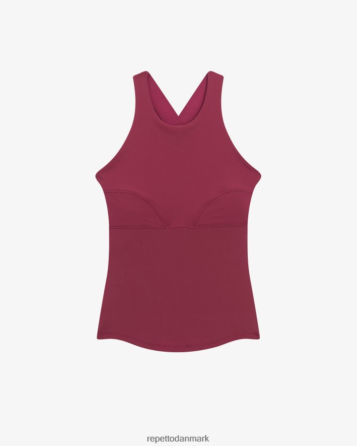 Repetto øve tank top Kvinder bordeaux rød tøj FH8P2B319