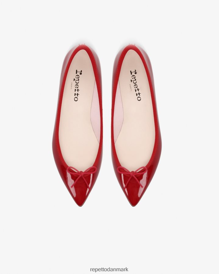 Repetto brigitte ballerinaer med spids tå Kvinder flammende rød fodtøj FH8P2B59